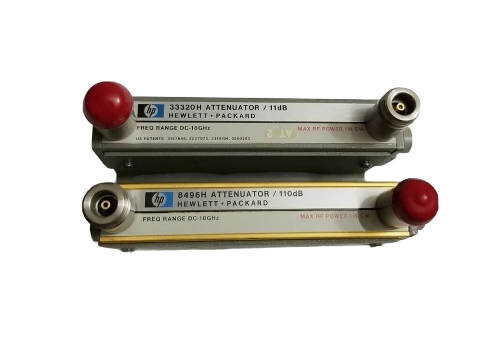 Genuine HP 33320H/11dB + 8496H/110dB Programmable Step Attenuator (Fresh Pull)