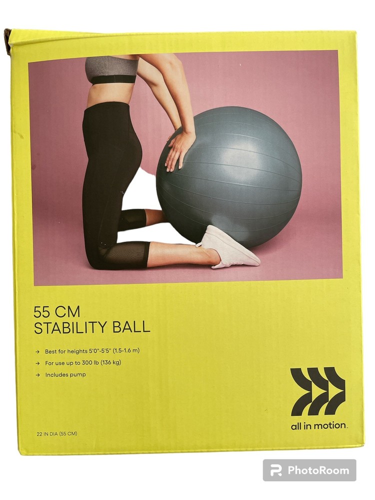 All In Motion 55cm Stability Ball With Pump