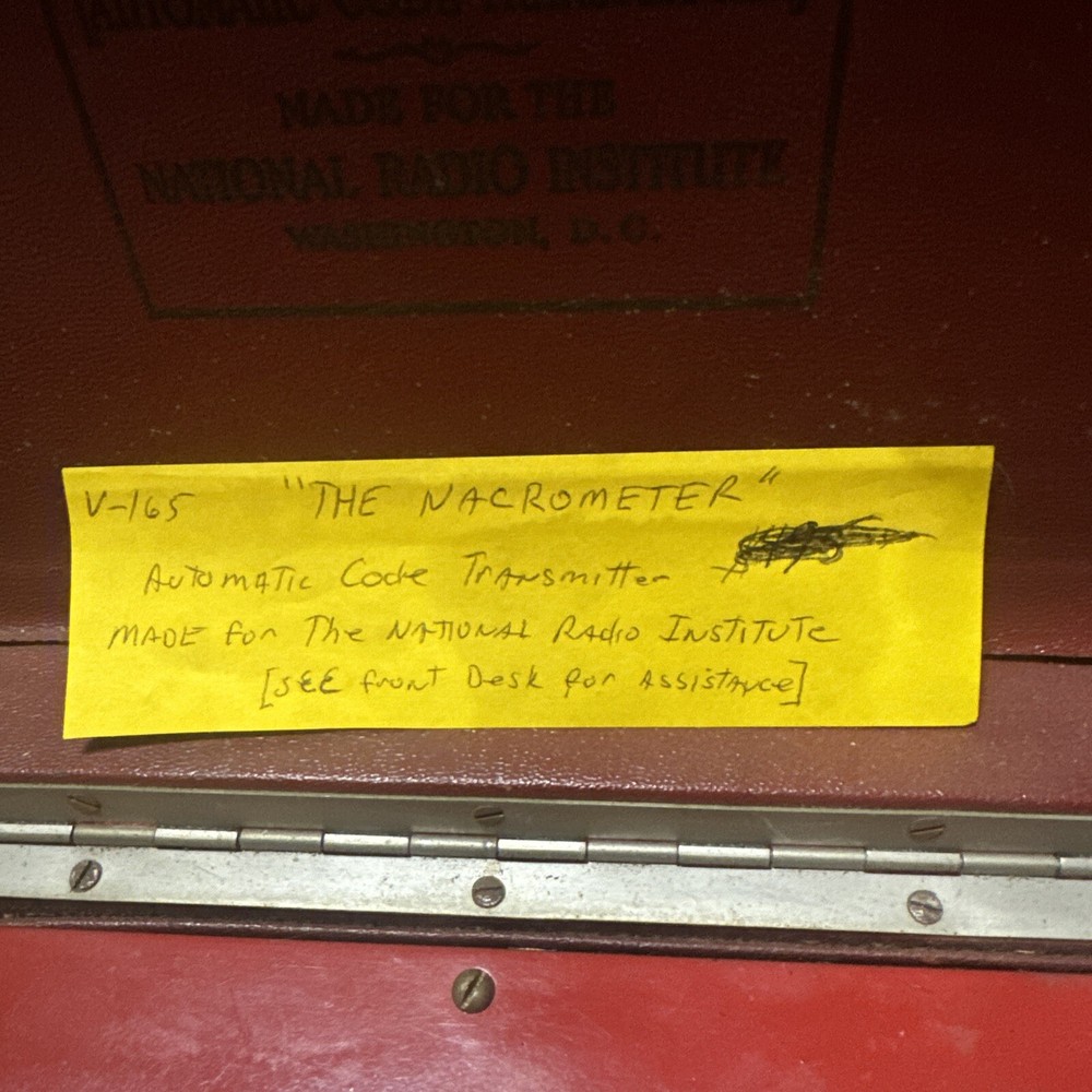 RARE 20'S NACOMETER Automatic (Morse) Code Transmitter Trainer Radio Military