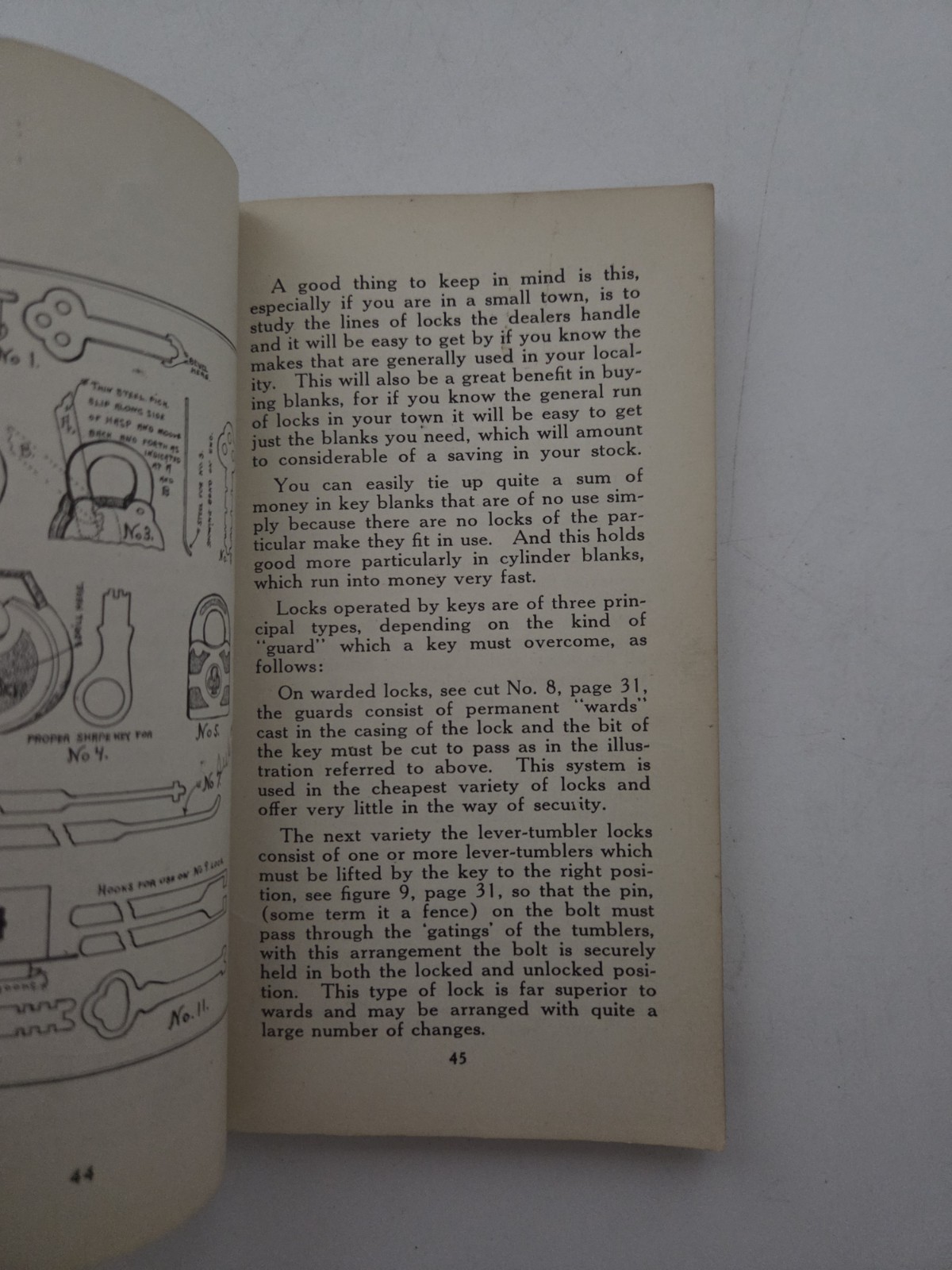 Locksmithing And Miscellaneous Shop Information Vintage Book