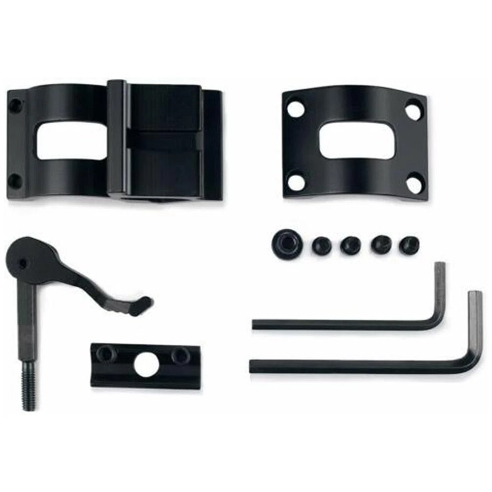 Tactical 1" Offset Picatinny Weaver Rail Mount for Flashlight With Quick Release