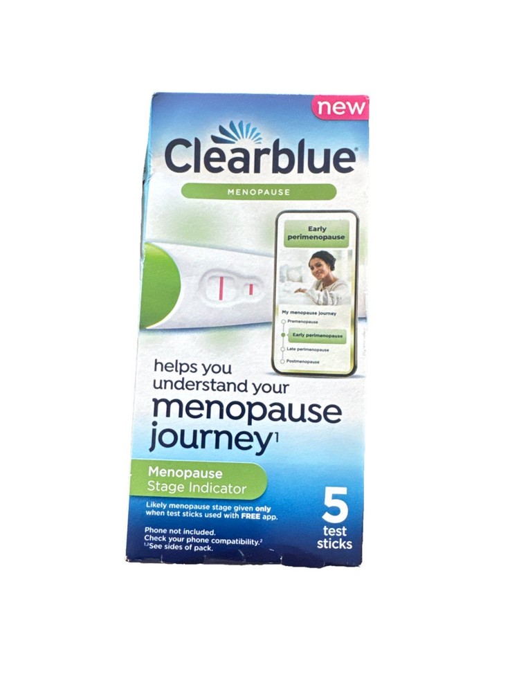 Clearblue Menopause Stage Indicator - 5 Test Sticks Exp 06/2026