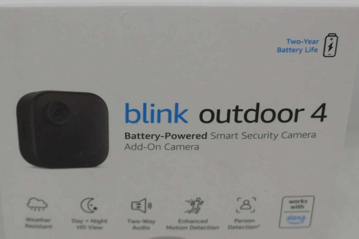 BLINK OUTDOOR 4 HOME SECURITY ADD-ON CAMERA (4th GENERATION) *BRAND NEW*