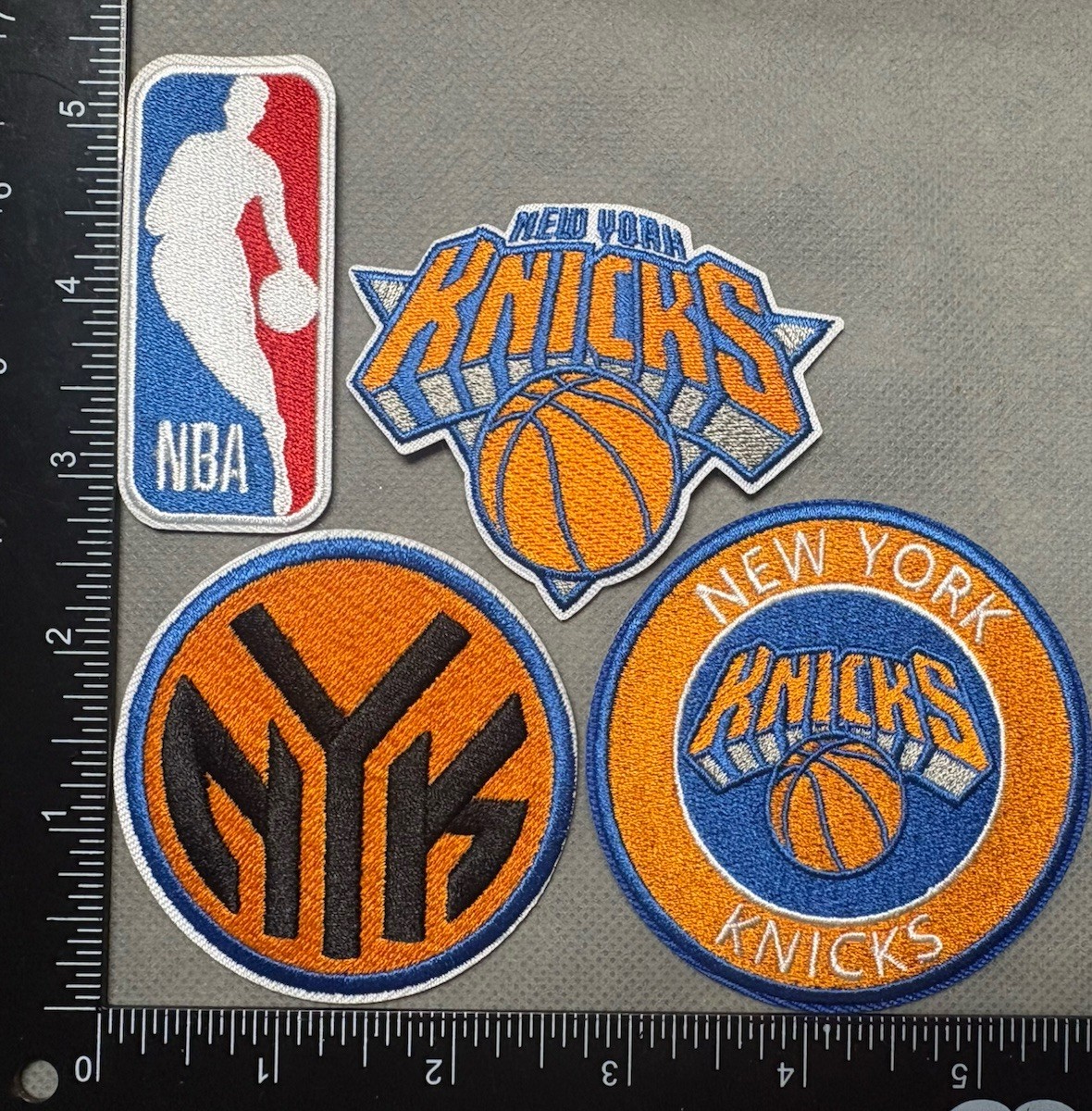 Lot Set Of 4 New York Knicks NBA Basketball Embroidered Iron On Patch