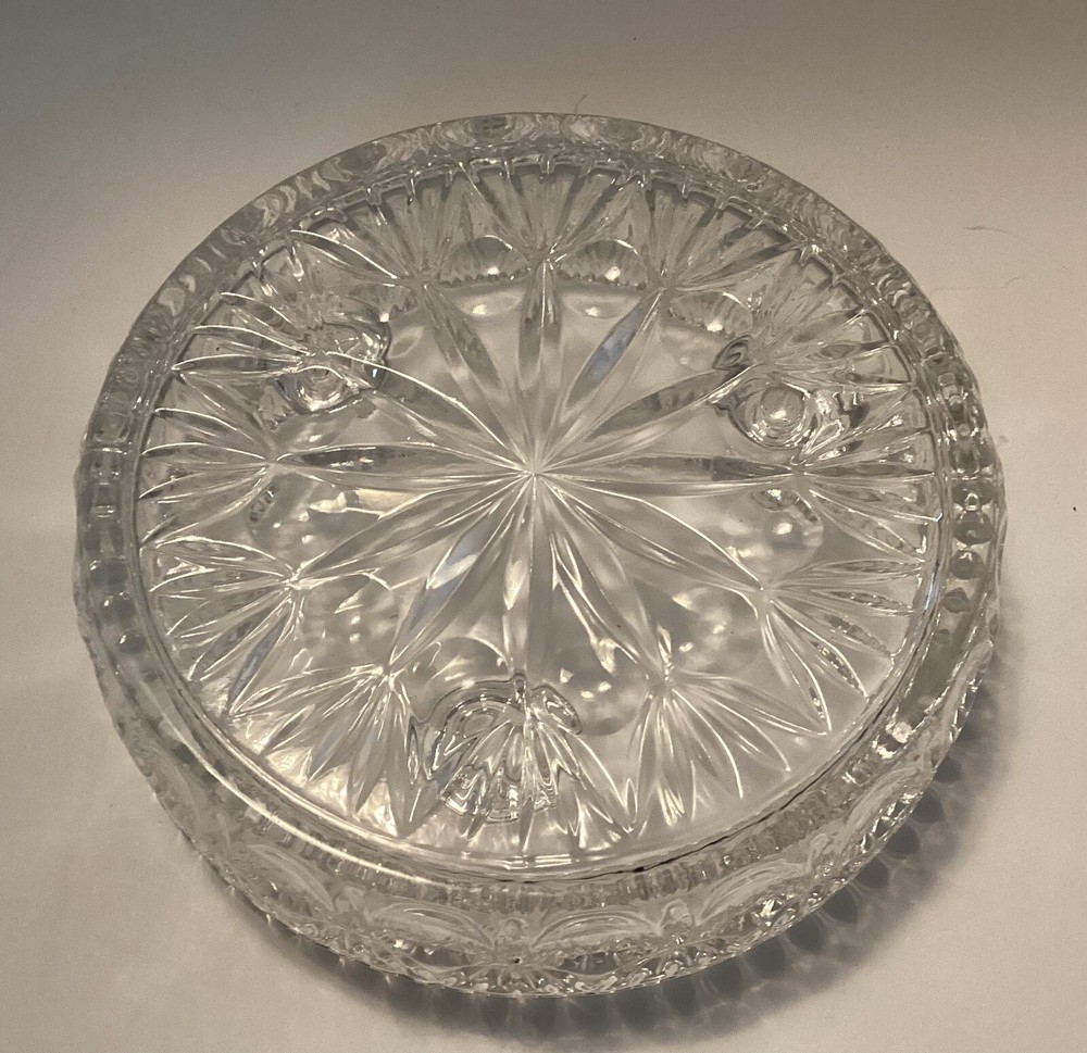 Candlestick Holder for 3 Candles ~ Sawtooth Pattern Edge and Starburst Bottom