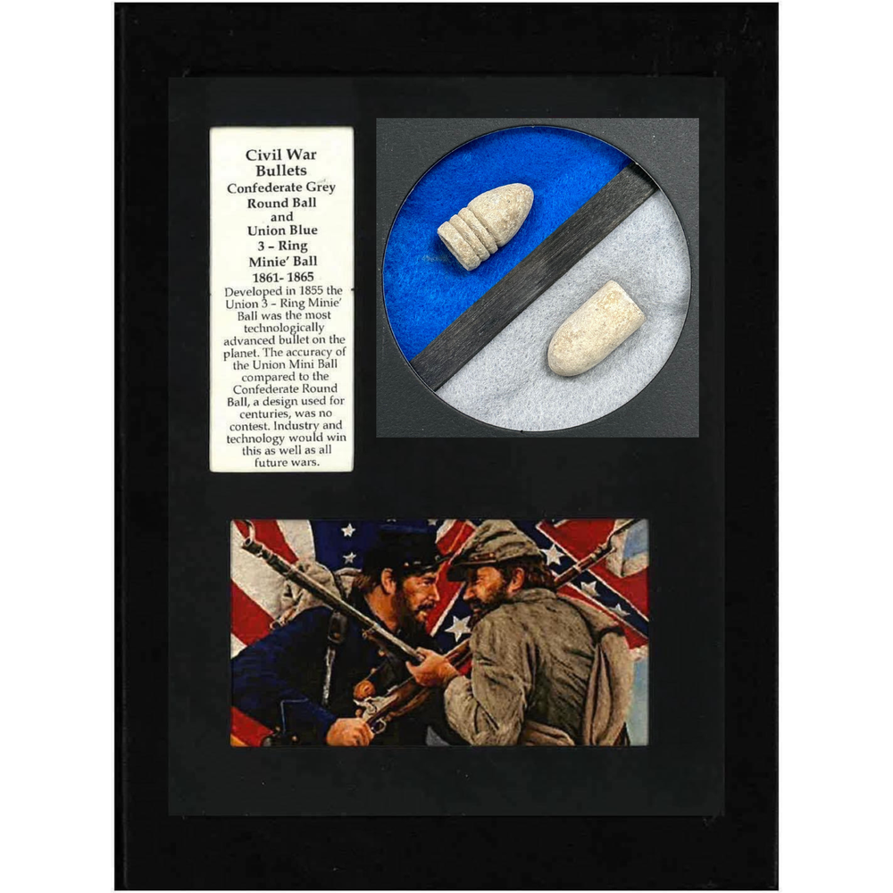 Blue & Grey Civil War Bullets