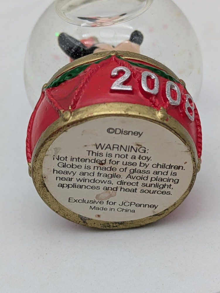 Disney Mickey Mouse Snow Globe 2008