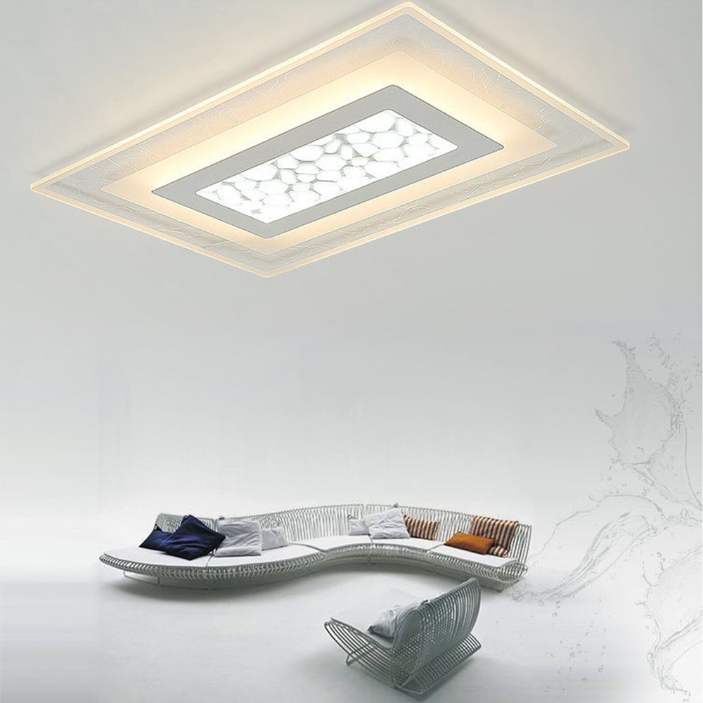 Acrylic LED Ceiling Light Modern Flush Mount Light Chandelier W/Remote Control
