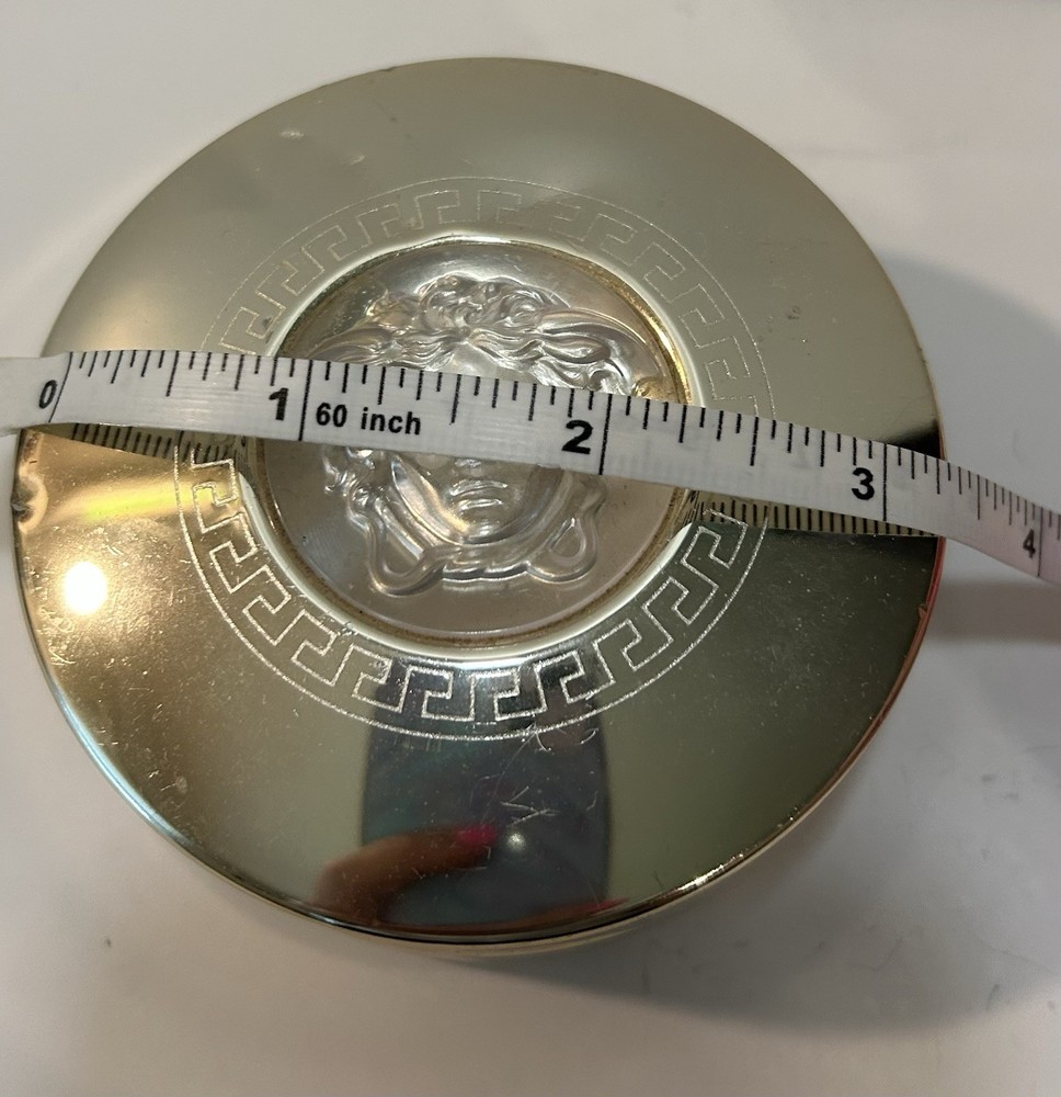Vintage Versace Finishing Powder Tin. Empty.