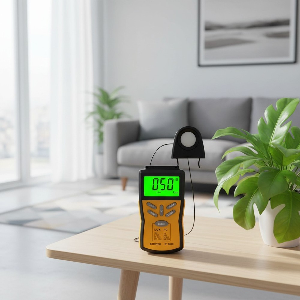 Compact Lumen Meter for Professional Use - Includes Protective Carrying Case