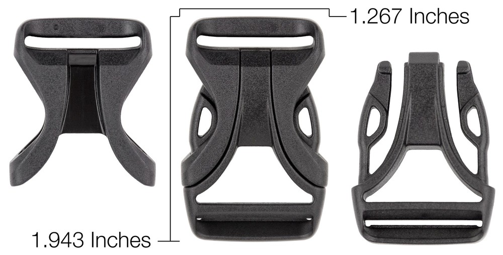 10 - 1 Inch YKK Sharpn' Loc™ Side Release Plastic Buckle