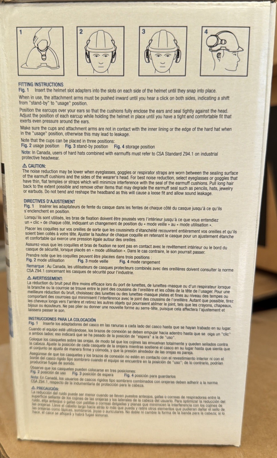 3M X1P3E Peltor XSeries Cap-Mount Earmuffs NRR 21dB (X1P3E)