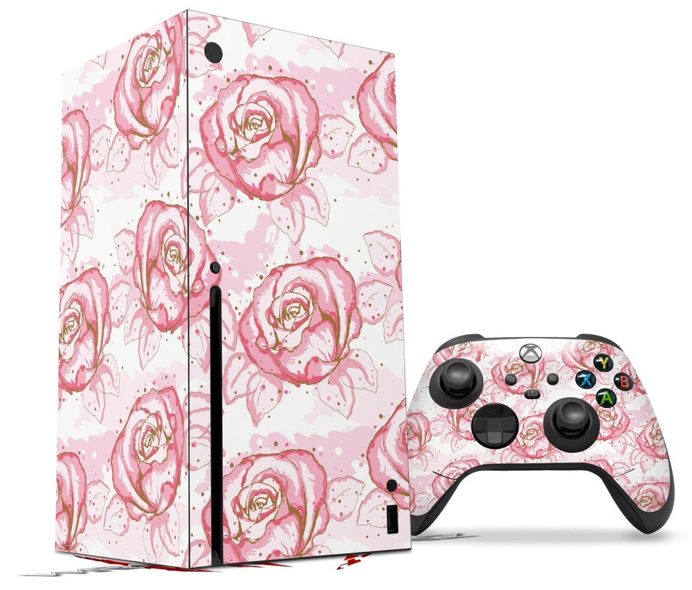 Skins XBOX Series X Console Controller Flowers Pattern Roses 13