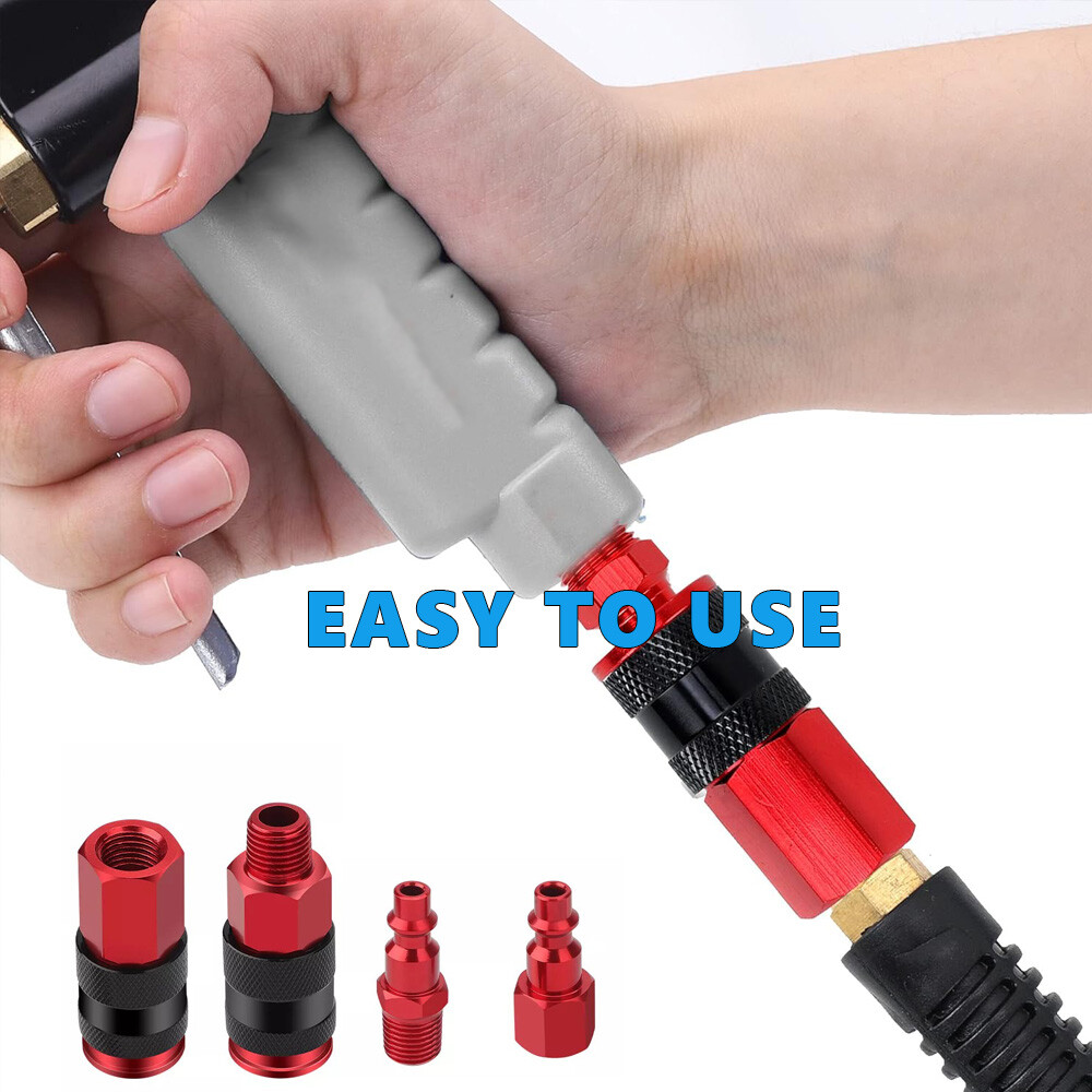 14PCS Universal Air Coupler&Plug Threads Air Hose Fitting 1/4"NPT Quick Connect