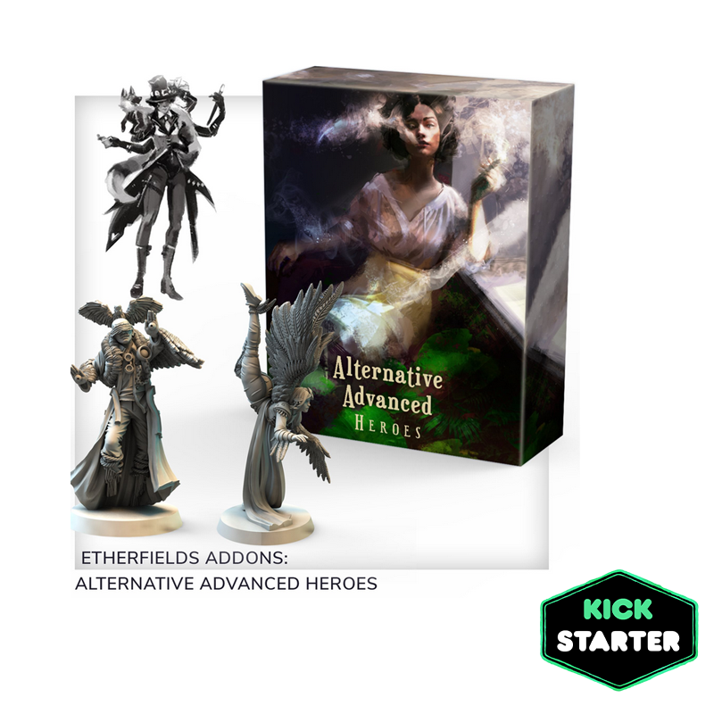 Etherfields ALTERNATIVE ADVANCED HEROES Add on Kickstarter Pledge New & Sealed
