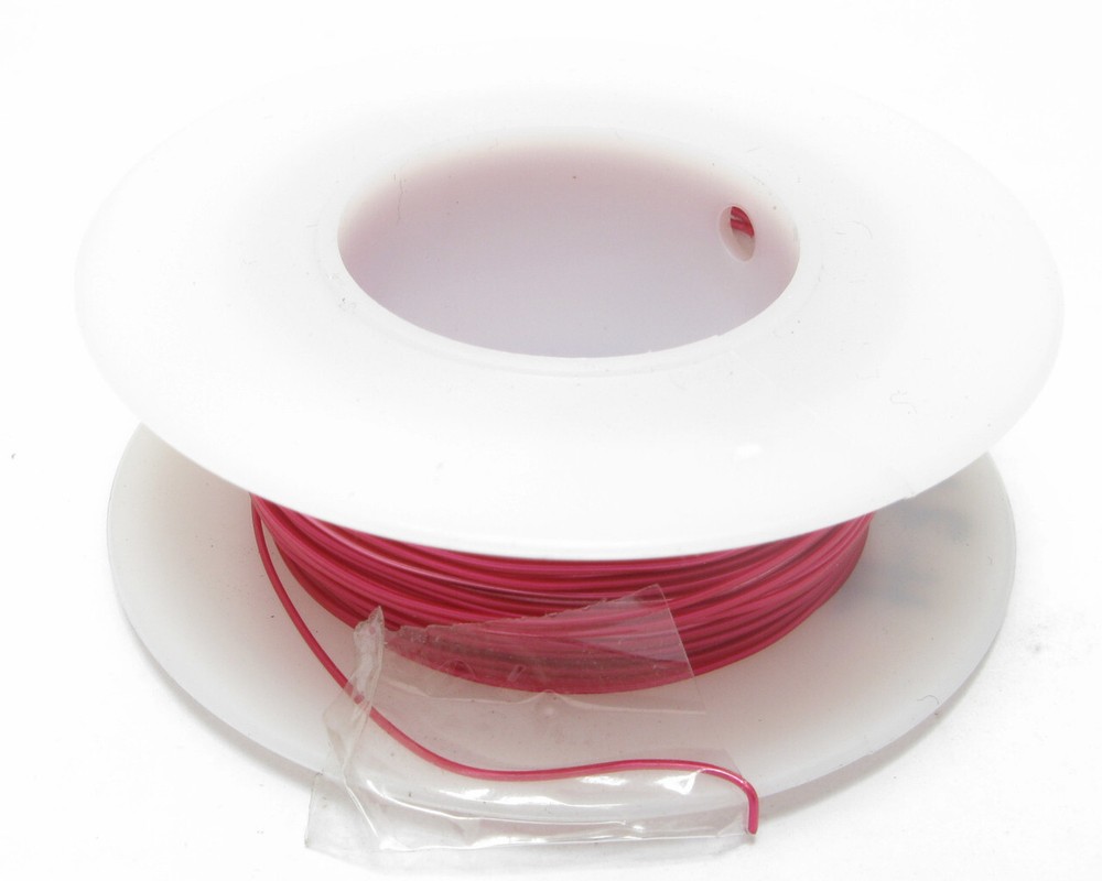 Kynar Wire Wrap Wire, 28AWG, 100ft Red
