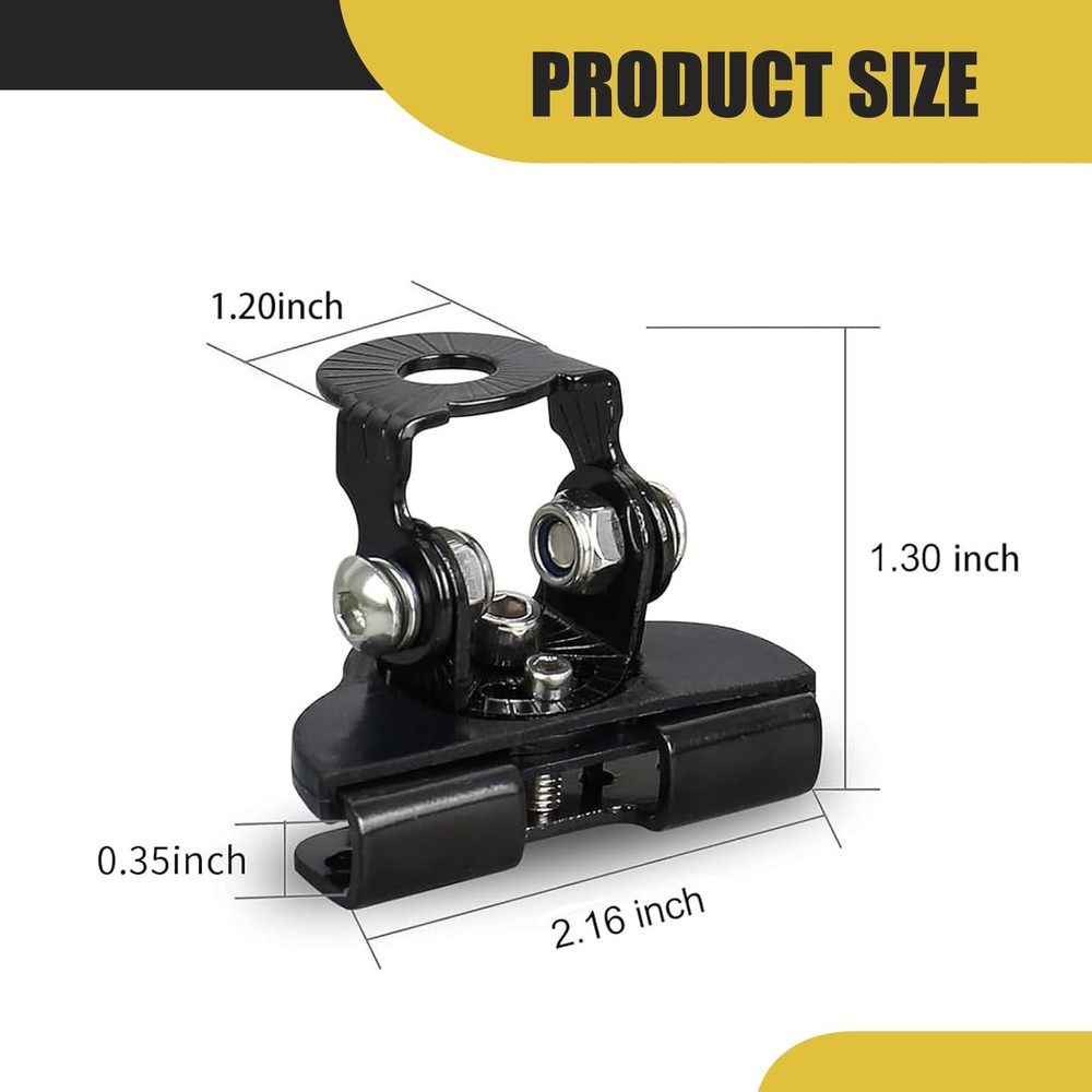 2 PCS LED Light Bar Mount Brackets Adjustable Black