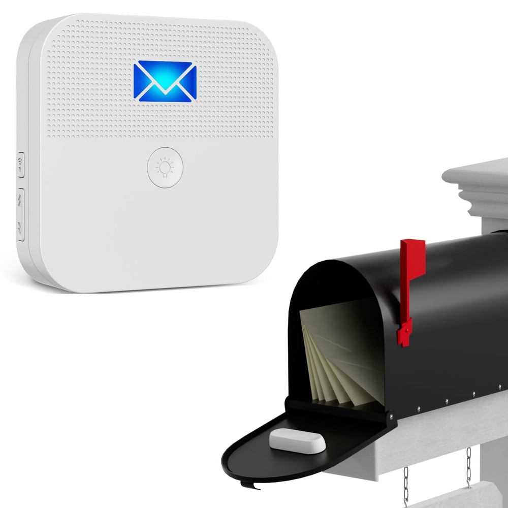 Mailbox Alarm, Wireless Long Range Mailbox Alert, Mailbox Chime Notification ...