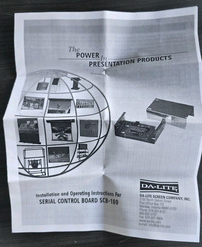 Da-Lite Projection Screen Control SCB-100