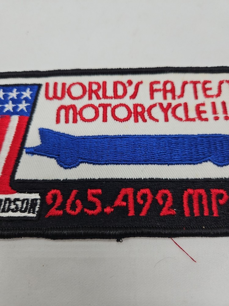 Harley Davidson Worlds Fastest Motorcycle Patch