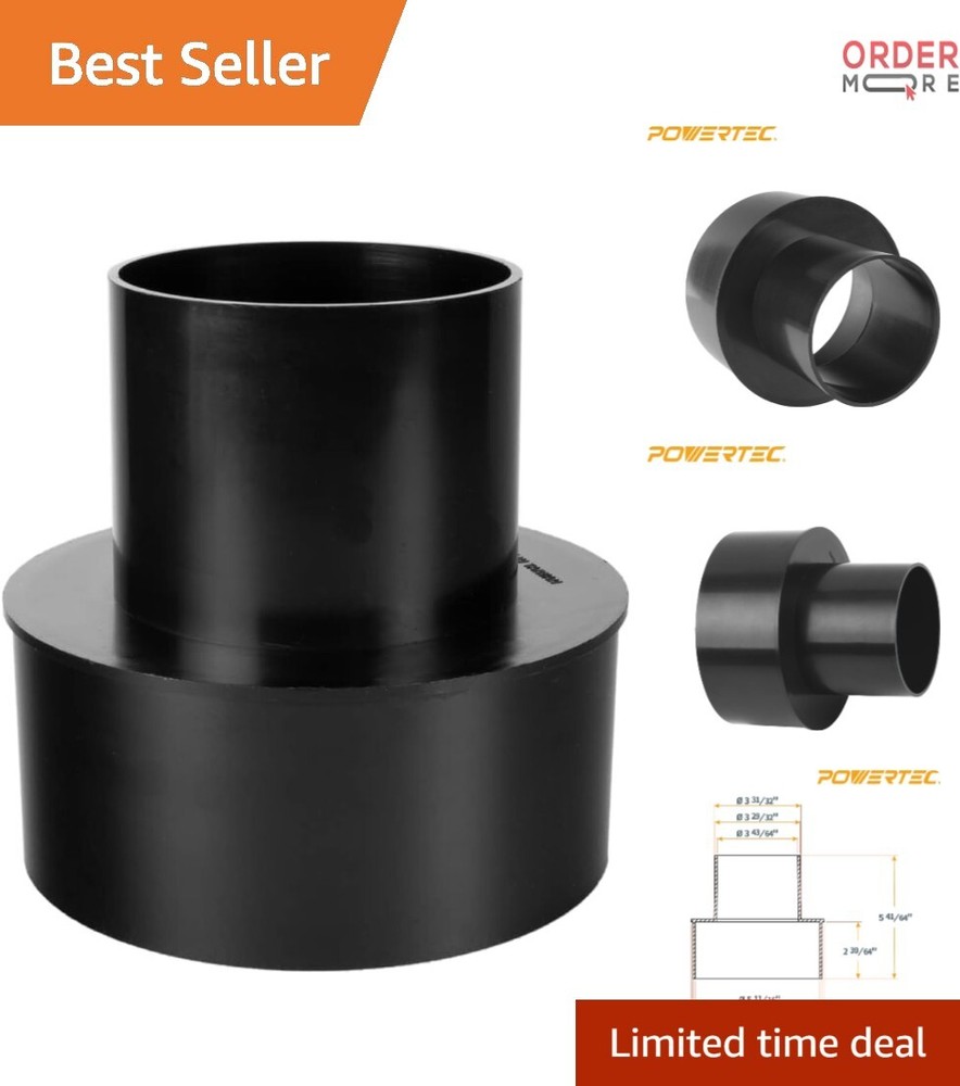 Dust Collection Reducer 6 to 4-inch Plastic Hookup for Workshop Safety
