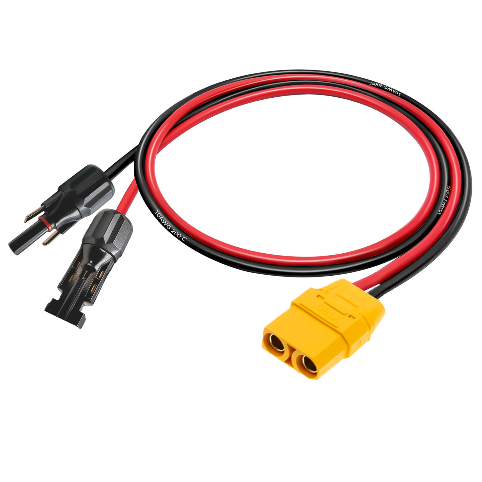 10AWG XT90 Female Male Connector Adapter Solar Extension Cable Battery Cable