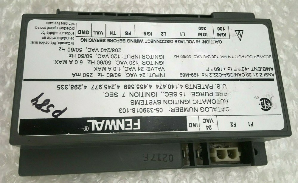 FENWAL 05-339018-103 Automatic Ignition Systems Control Module used #P584