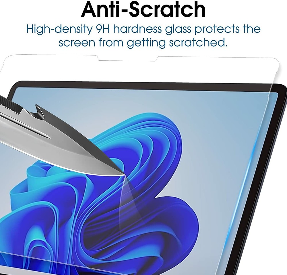 2PCS Screen Protector For Surface Pro 11/Pro 10/Pro 9/Pro 8/Pro X Tempered Glass