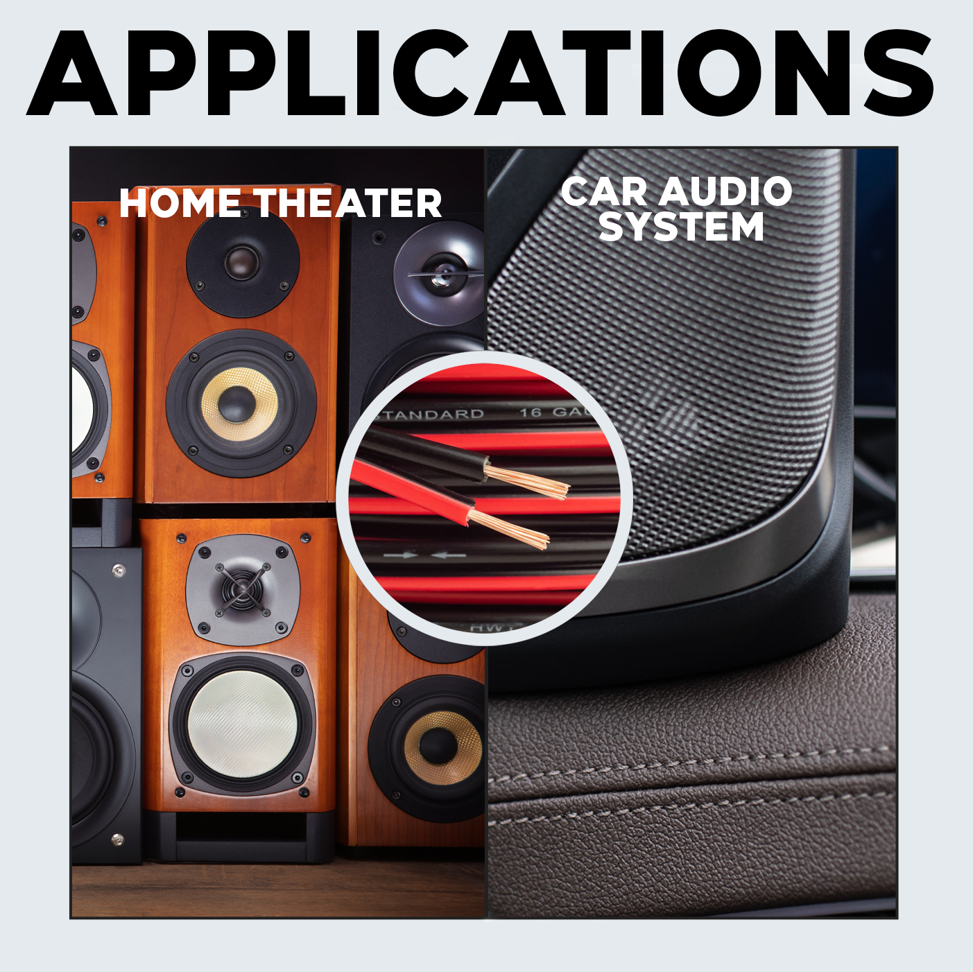 12 Gauge 100 Feet Red Black Cable 2 Conductor Speaker Wire Car Stereo Theater