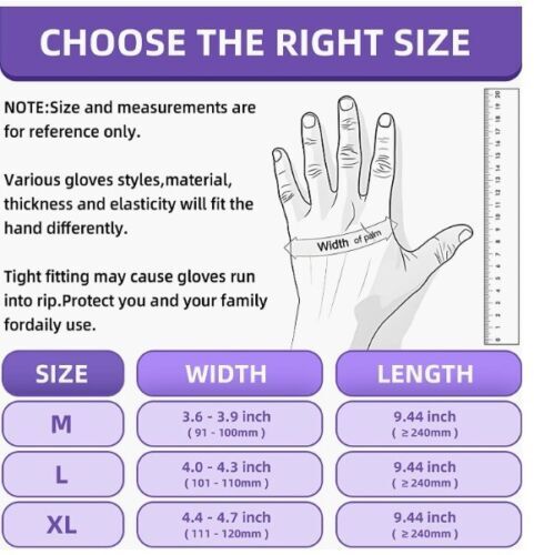S&G Heavy Duty Orange Nitrile Disposal Gloves Powder Latex Free 8 Mil ML XL XXL