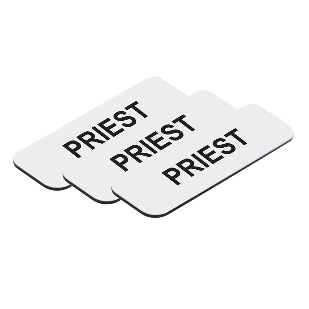 Priest 1 x 3" Name Tag