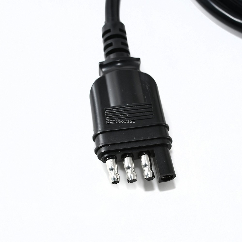 5ft Trailer Light 4-Way Extension Cord 60" Flexible Coiled Cable Connector Plug