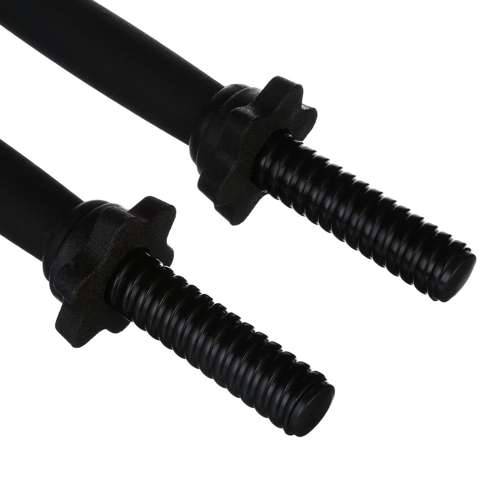 Standard 14" Threaded Dumbbell Handle Set, Black