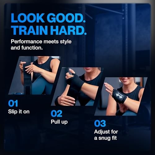 Adjustable Wrist Wraps for Gym & Lifting – Thick, Breathable Support Straps