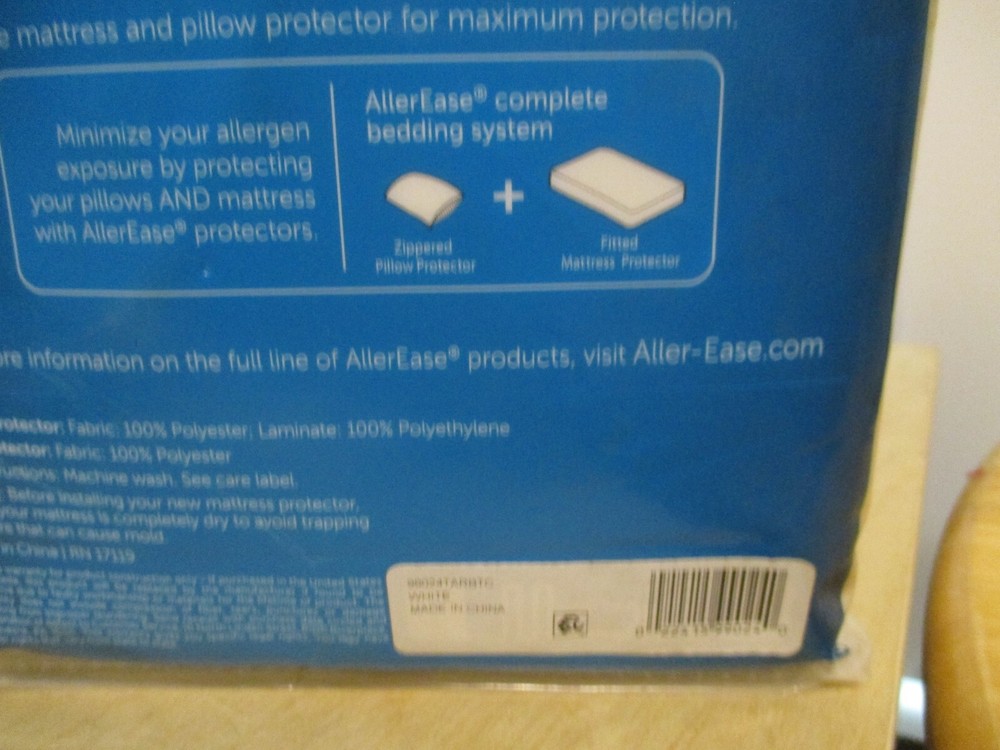 2 Perfect Protection By Allerease 2 Pc. Cool & Clean Bedding Kits T/TXL NEW