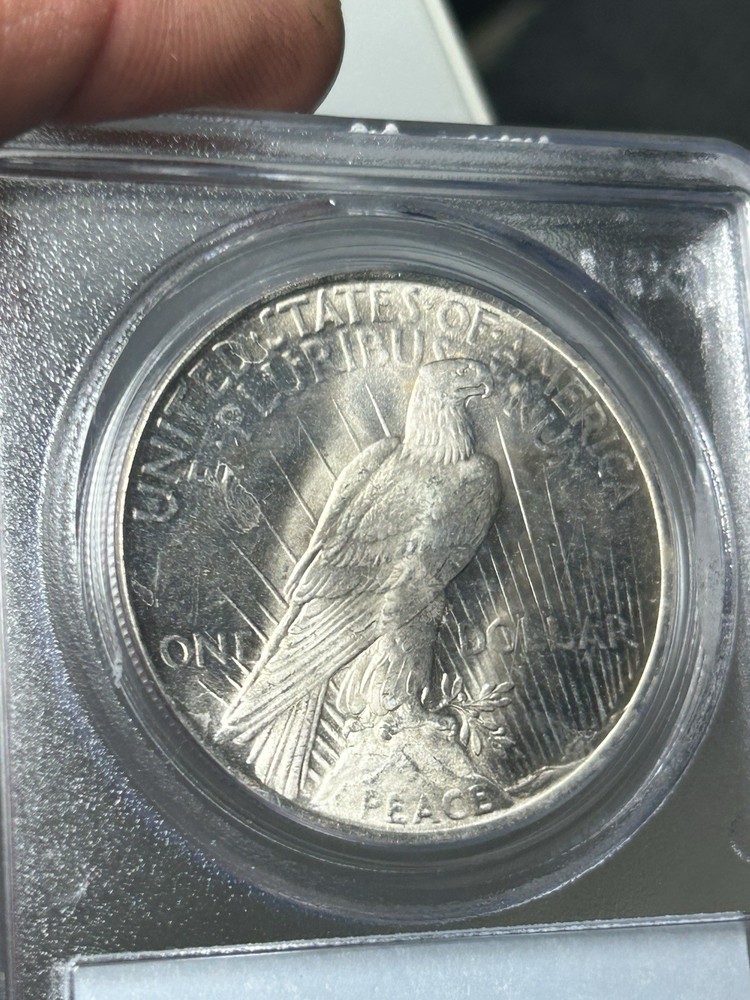 1923 $1 Peace Silver Dollar PCGS MS 64 CAC Older Solid Blue Label