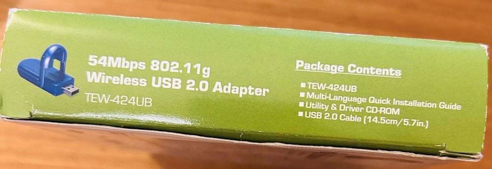 TRENDNET 54Mbps 802.11g Wireless USB 2.0 Adapter