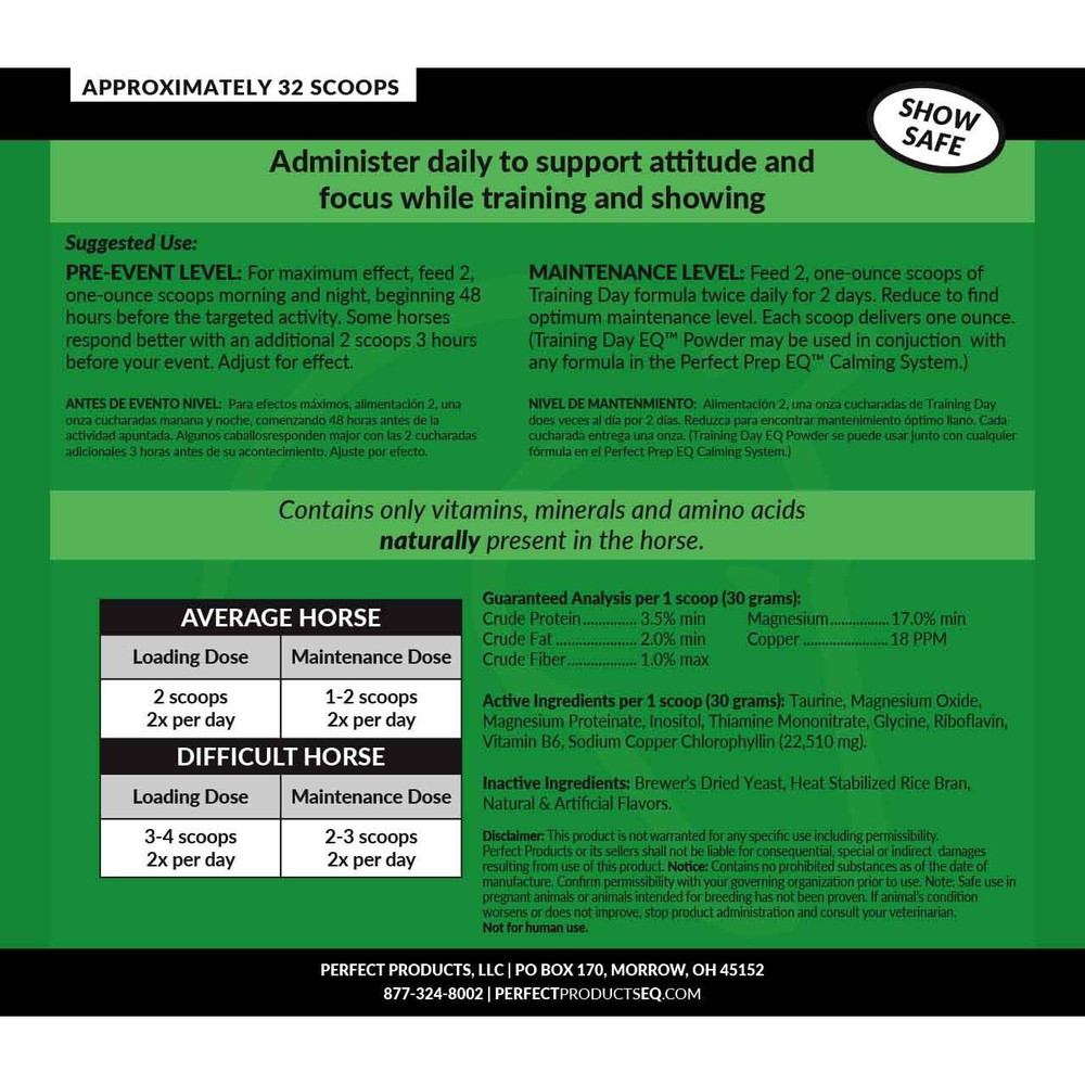 Perfect Prep Training Day Powder - 5 LB