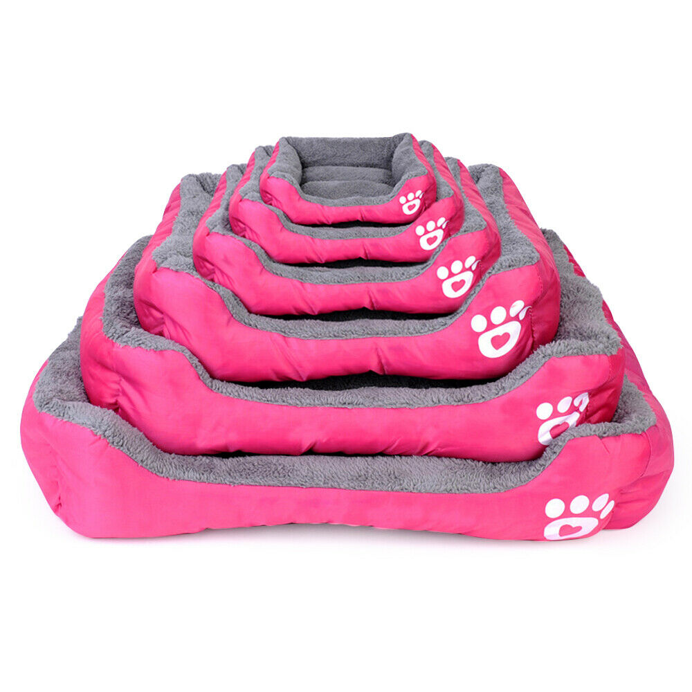 Pet Dog Cat Bed Calming Sleeping Kennel Puppy Super Soft Mat Pad Warm Nest