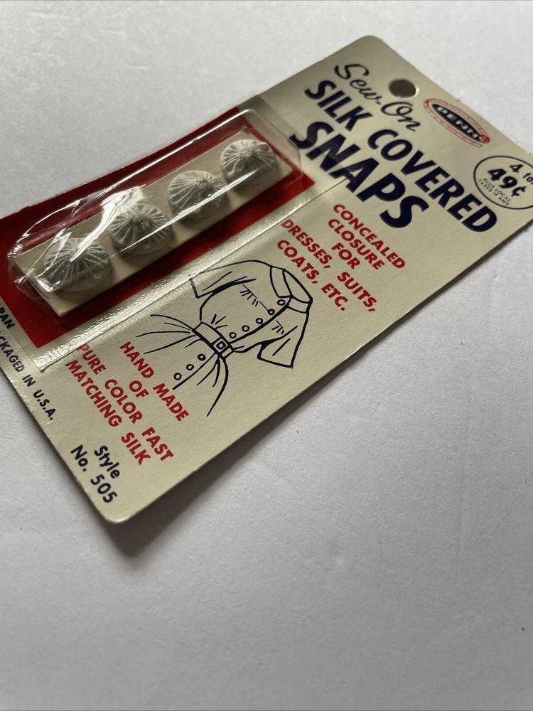 Pen Vintage Silk Covered Snaps