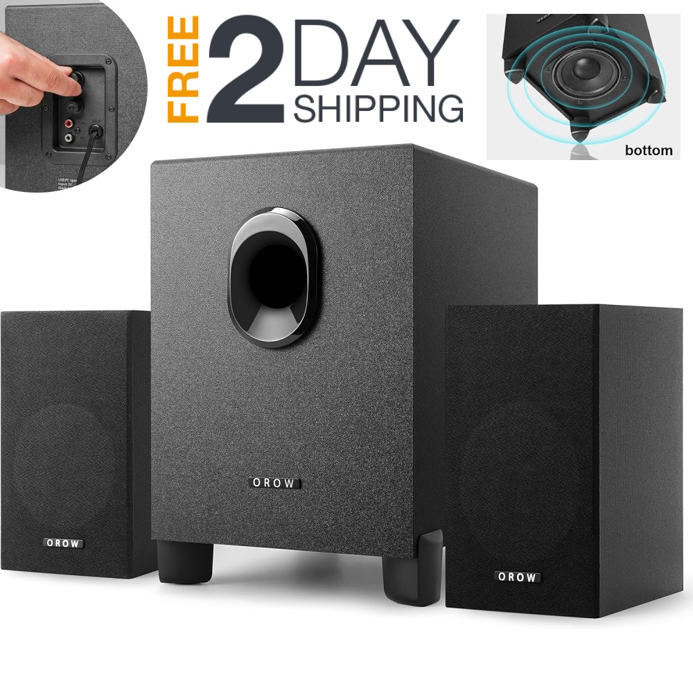Computer Speakers For Desktop PC USB Wired With Subwoofer USB Powered Clearance