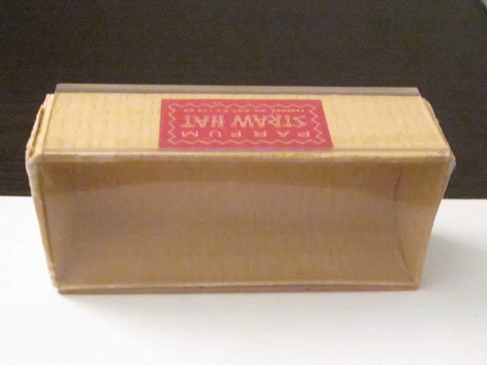 Fabergé Perfume Straw Hat Box Only,Clear Plastic Lid/cover