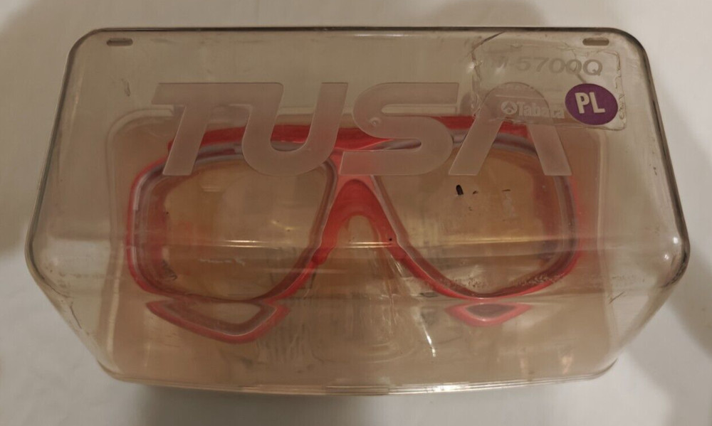 Tusa Splendive II Diving Goggles, Pink, with case