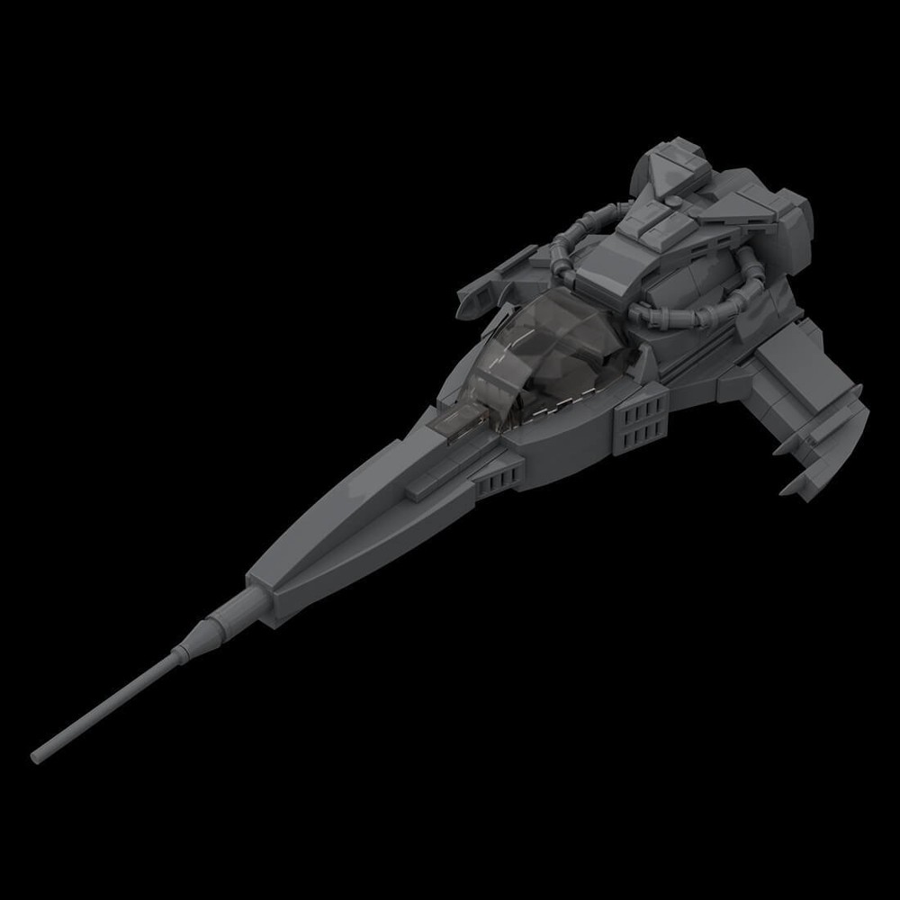 Compatible Wraith-Dart Space Wars Ship Sci-Fi Spacecraft Model 242 Bricks
