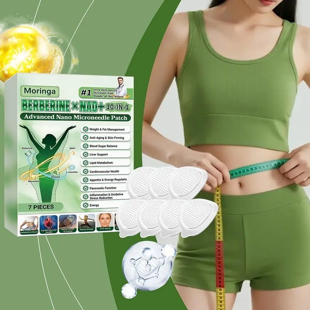 Moringa Berberine 10-in-1 Advanced Nano Microneedle Patch (7pcs/box)*
