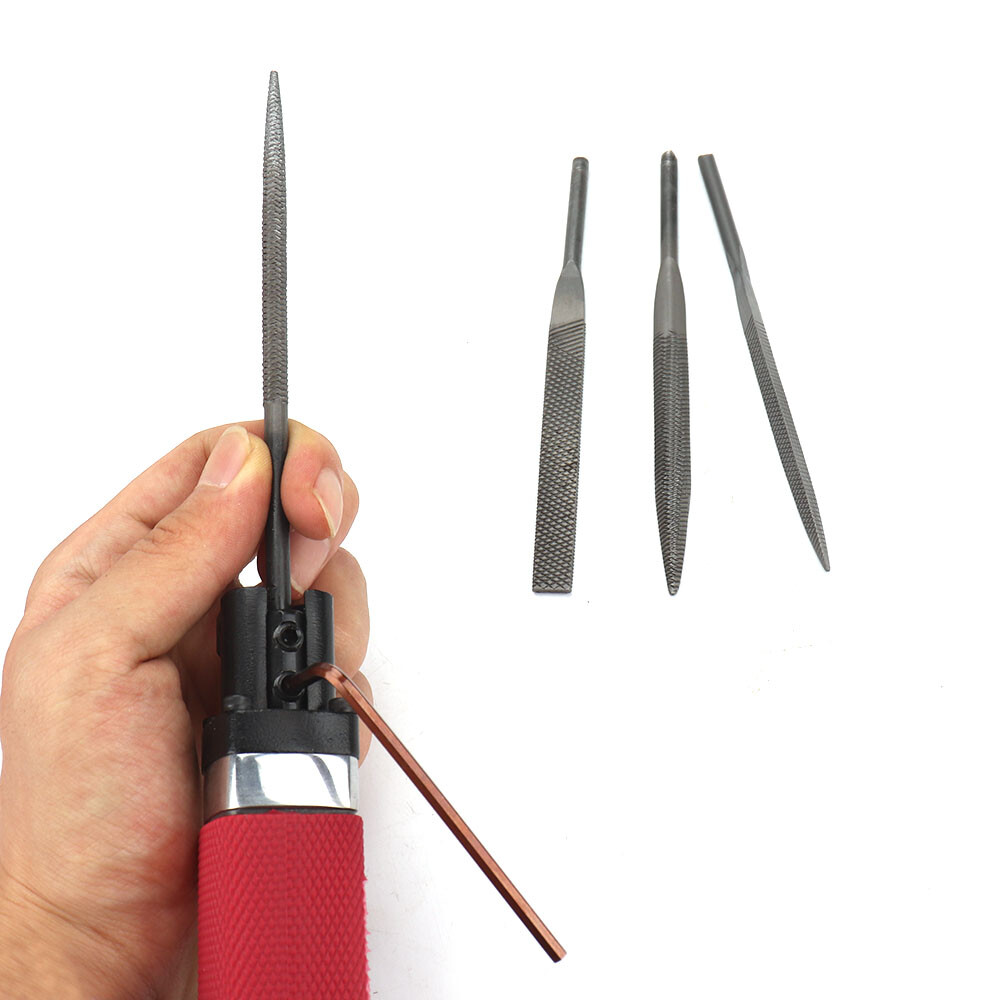 Mini Air Reciprocating File Pneumatic Burrs Drill Bit Machine Kit For Deburring