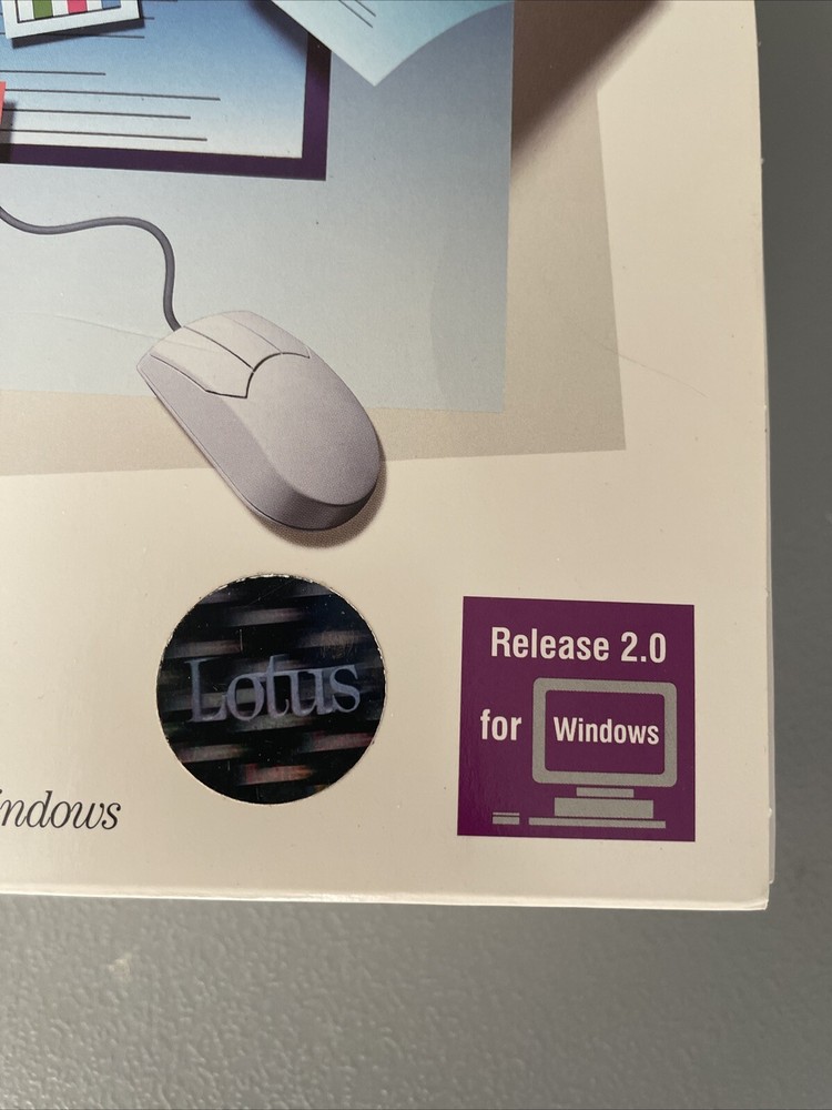 NOS Lotus Ami Pro Version 2.0 Amipro Word Processor / Vintage PC Windows 1991