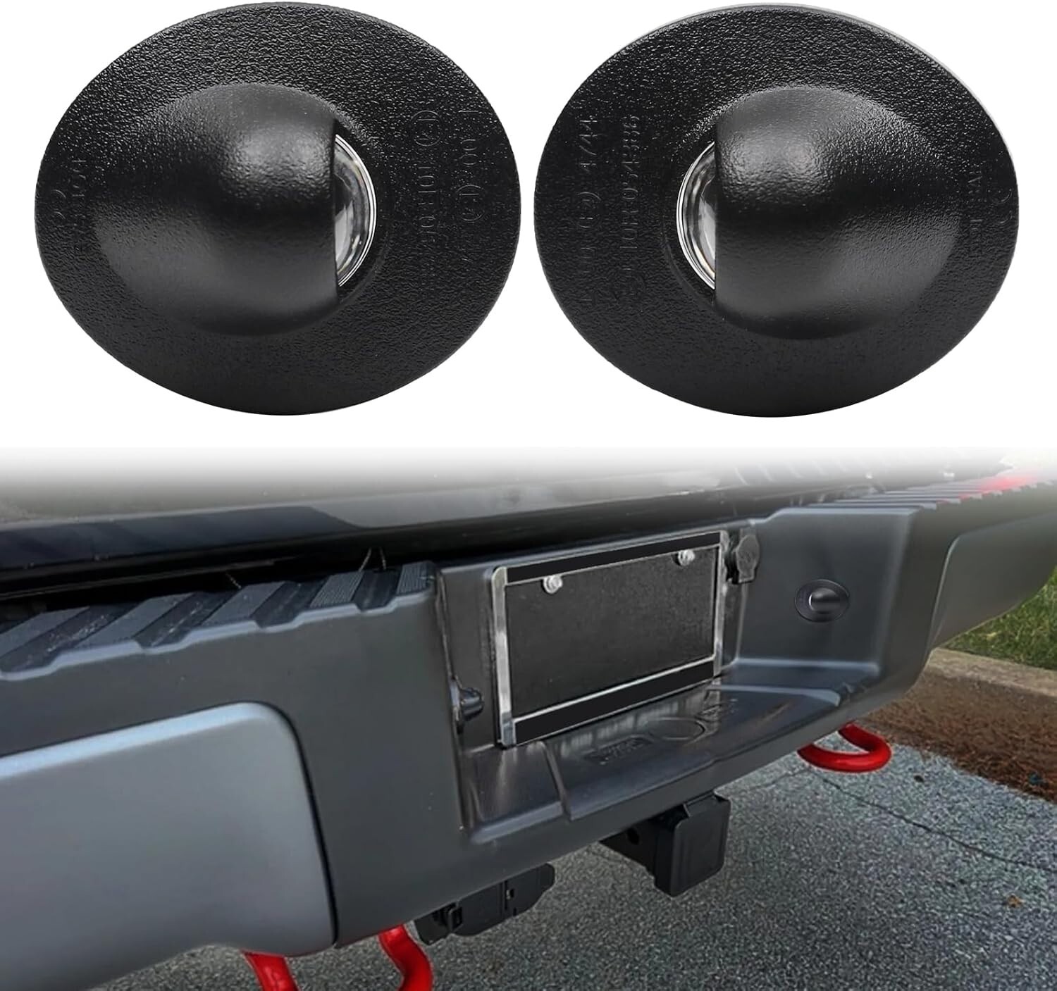 2X OEM License Plate Light Rear Bumper Tag Lamp housing For Ford F150 F250 F350