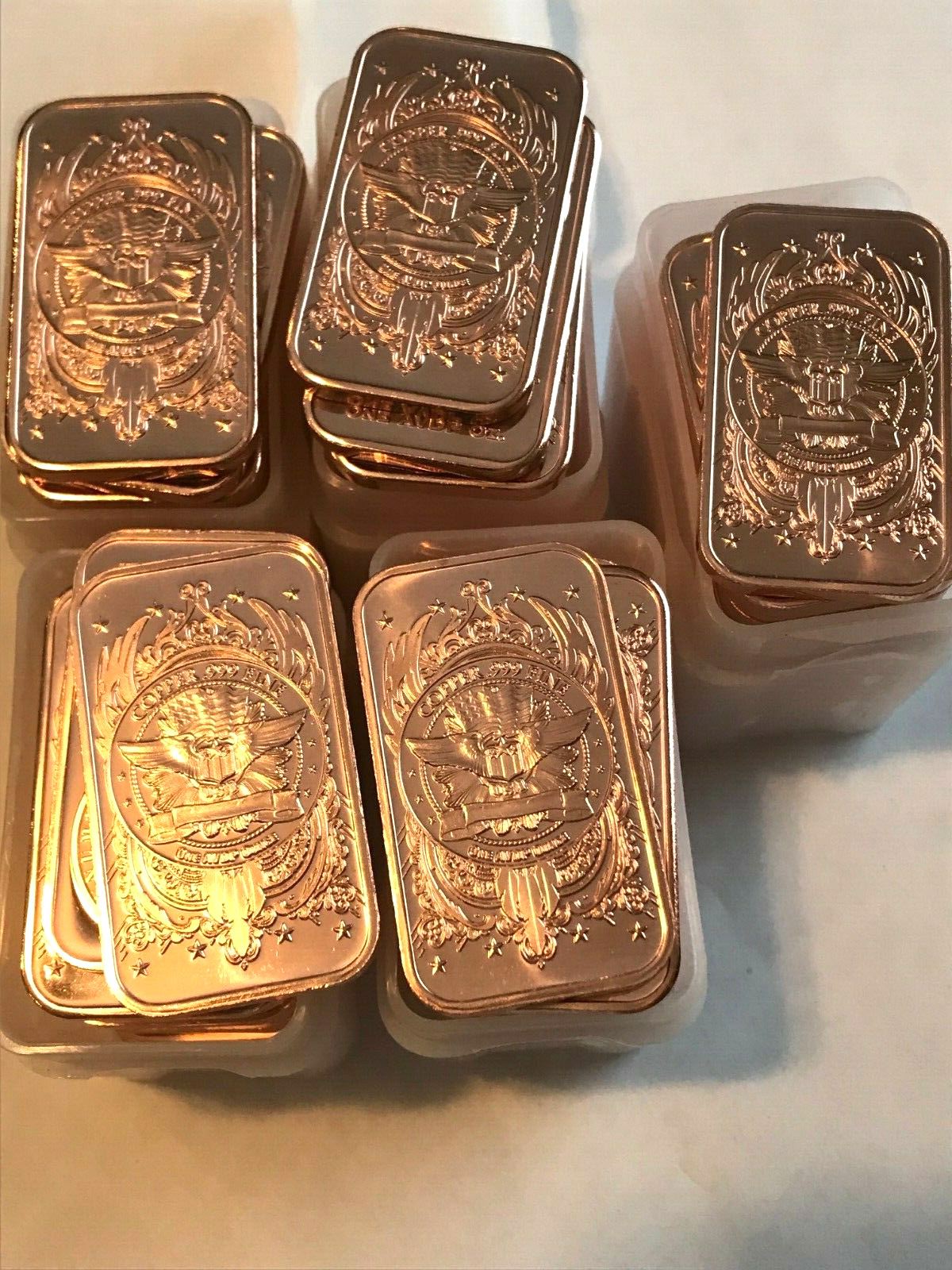 Morgan Dollar Bar 20-PACK Of Copper Bars 1 ounce each, 20 Bars, by REEDERSONG