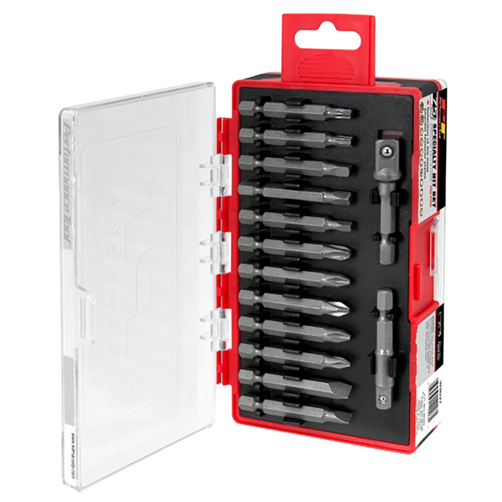 Performance Tool W9027 Specialty Bit Driver Set with Compact Storage Case